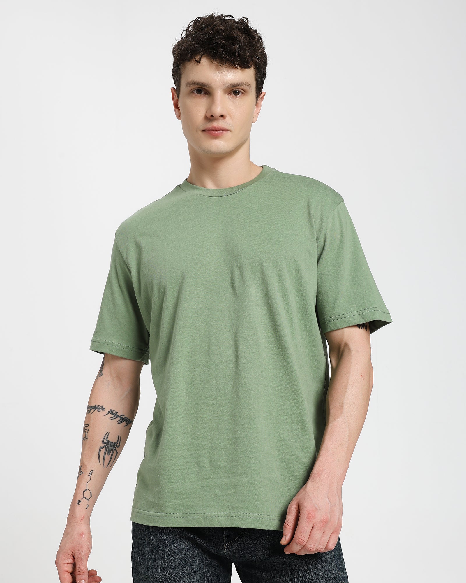 Regular fit T-shirt-Green