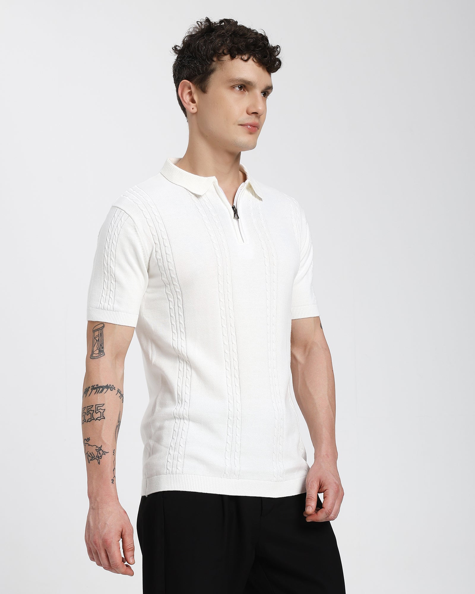 Regular Polo T-Shirt-White