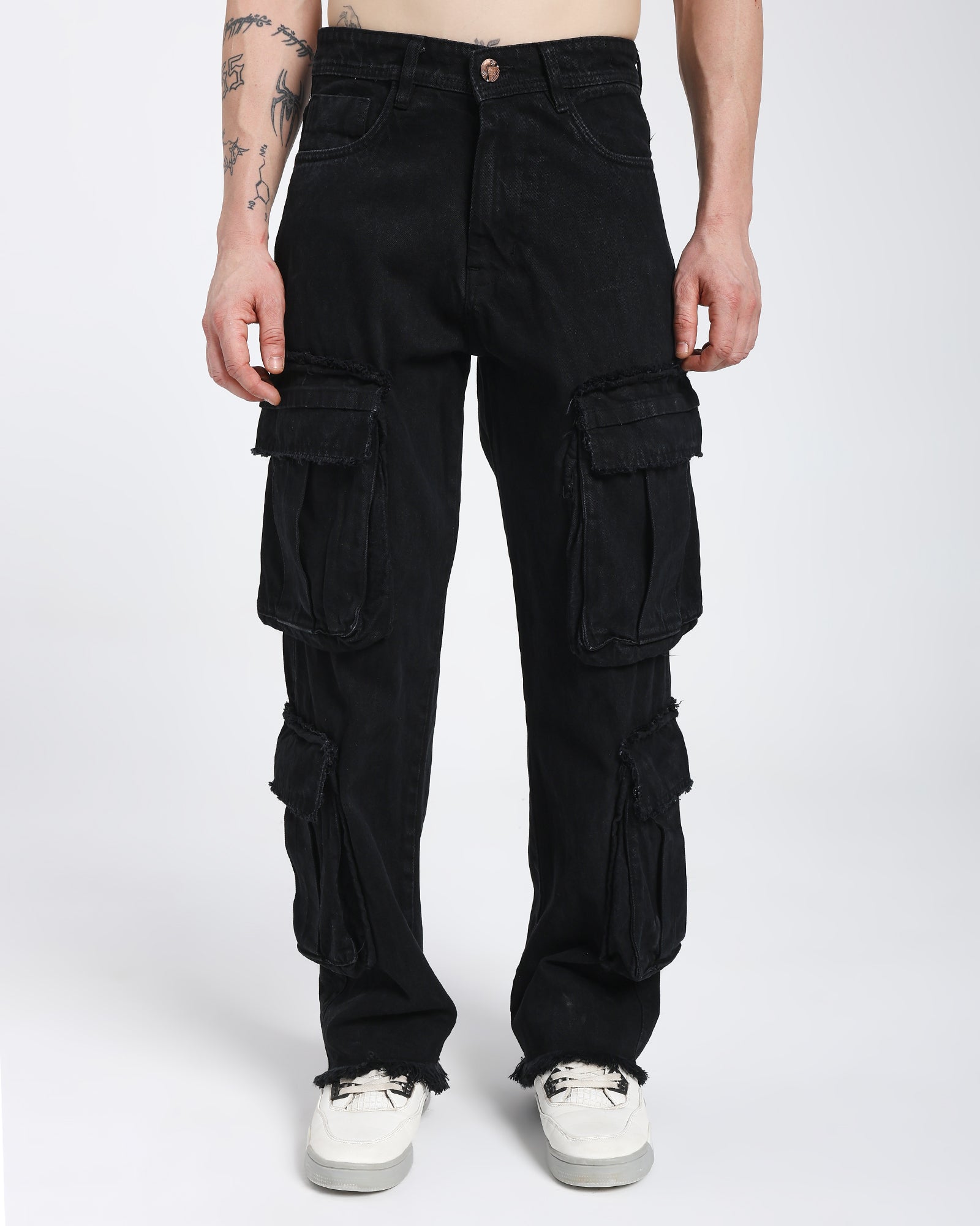 Cargo jeans-Black