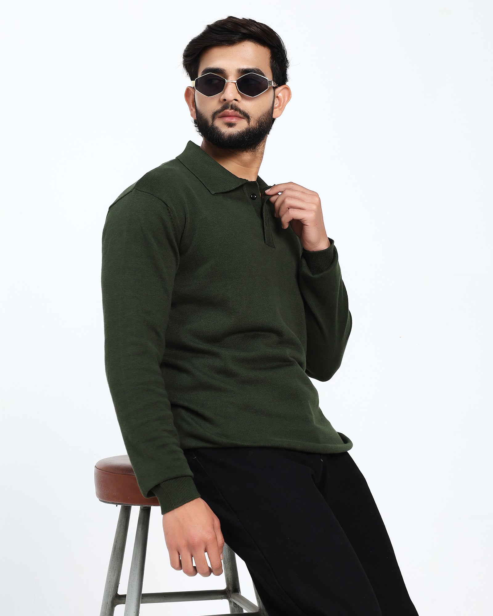 Surgelane PureWeave Green Knit Polo