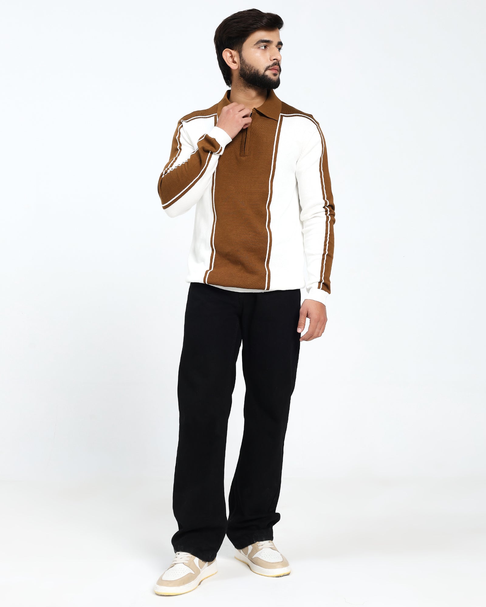 Surgelane Classic Line Knit Zip Polo
