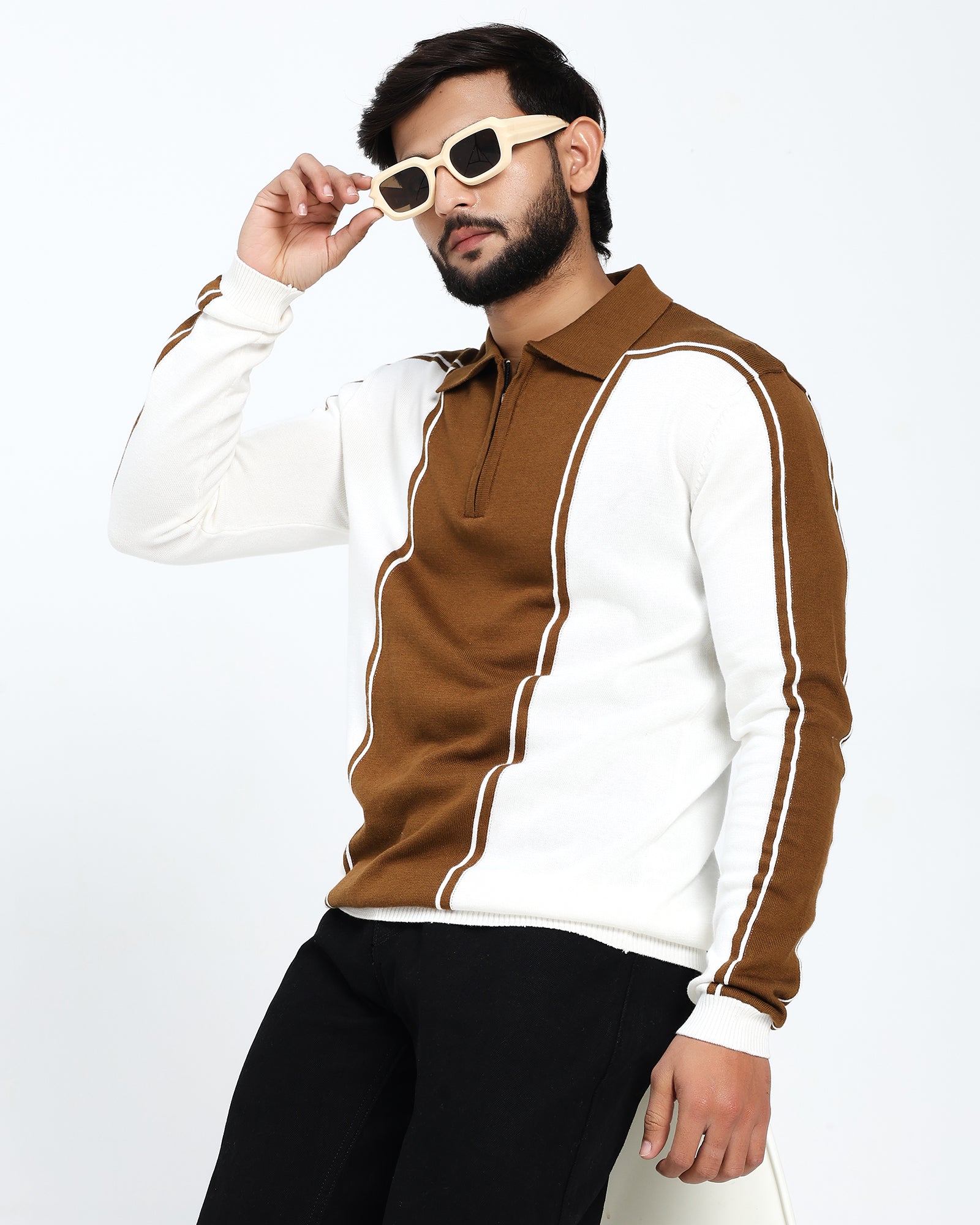 Surgelane Classic Line Knit Zip Polo