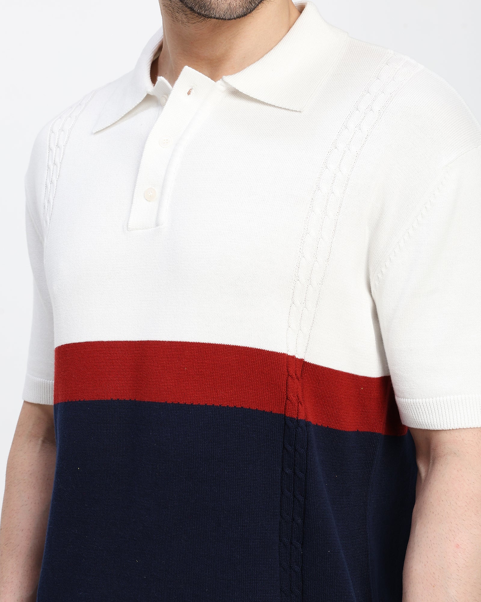Monaco Stripe Premium Polo