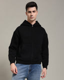 Oversized zipper hoodie (Black)