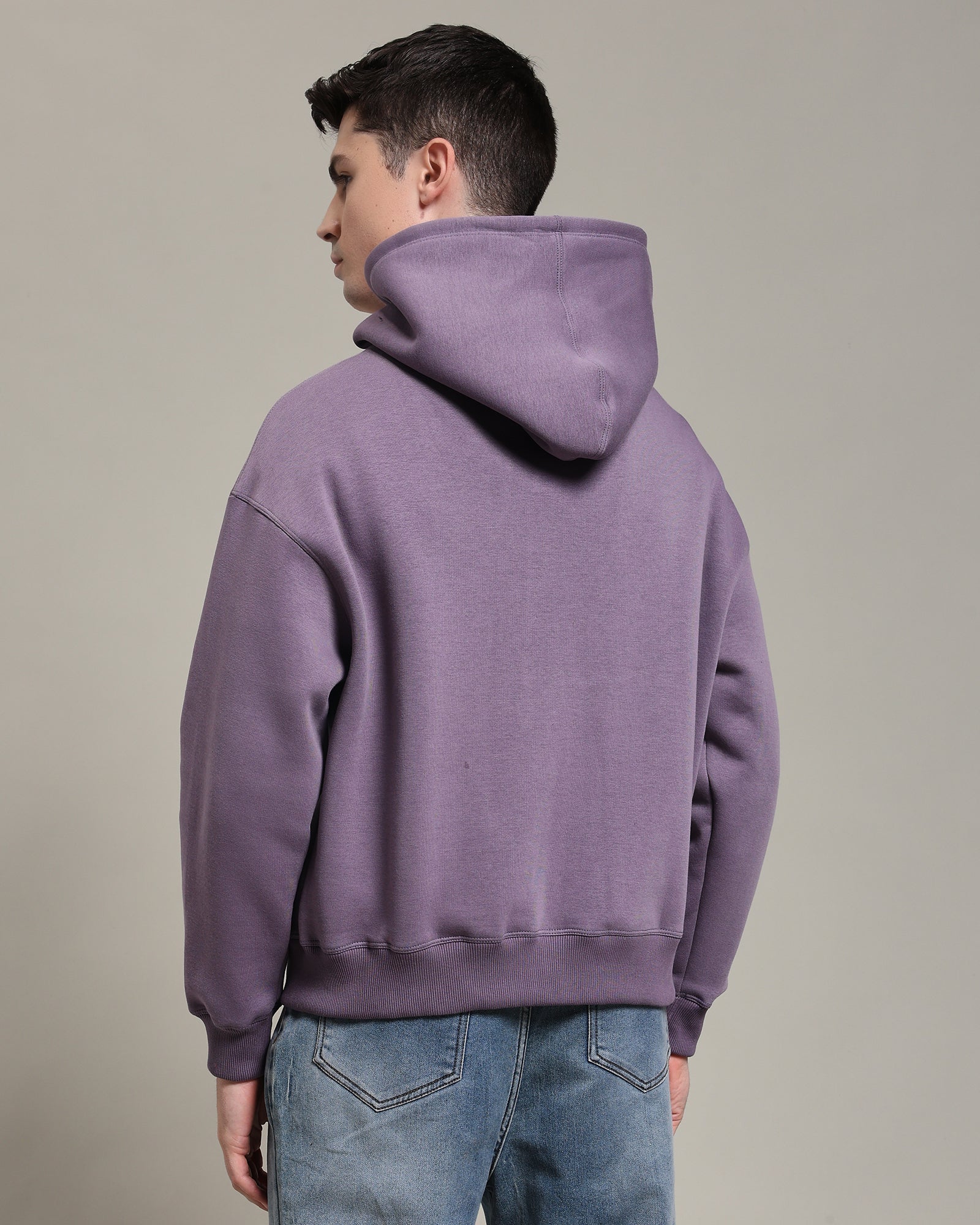 Oversized zipper hoodie (purple)
