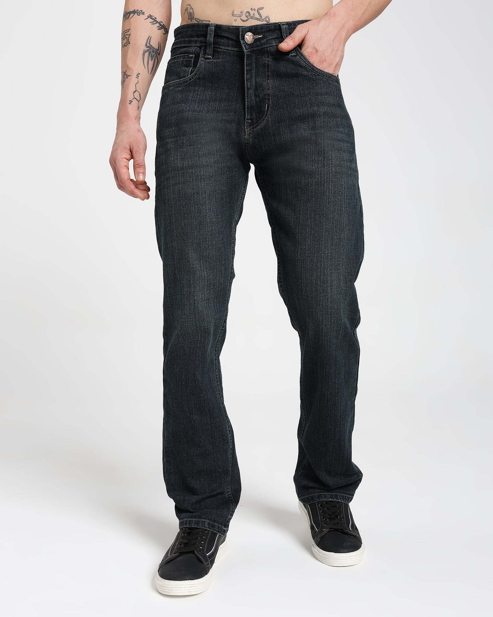 Straight fit Jeans-Indigo Blue
