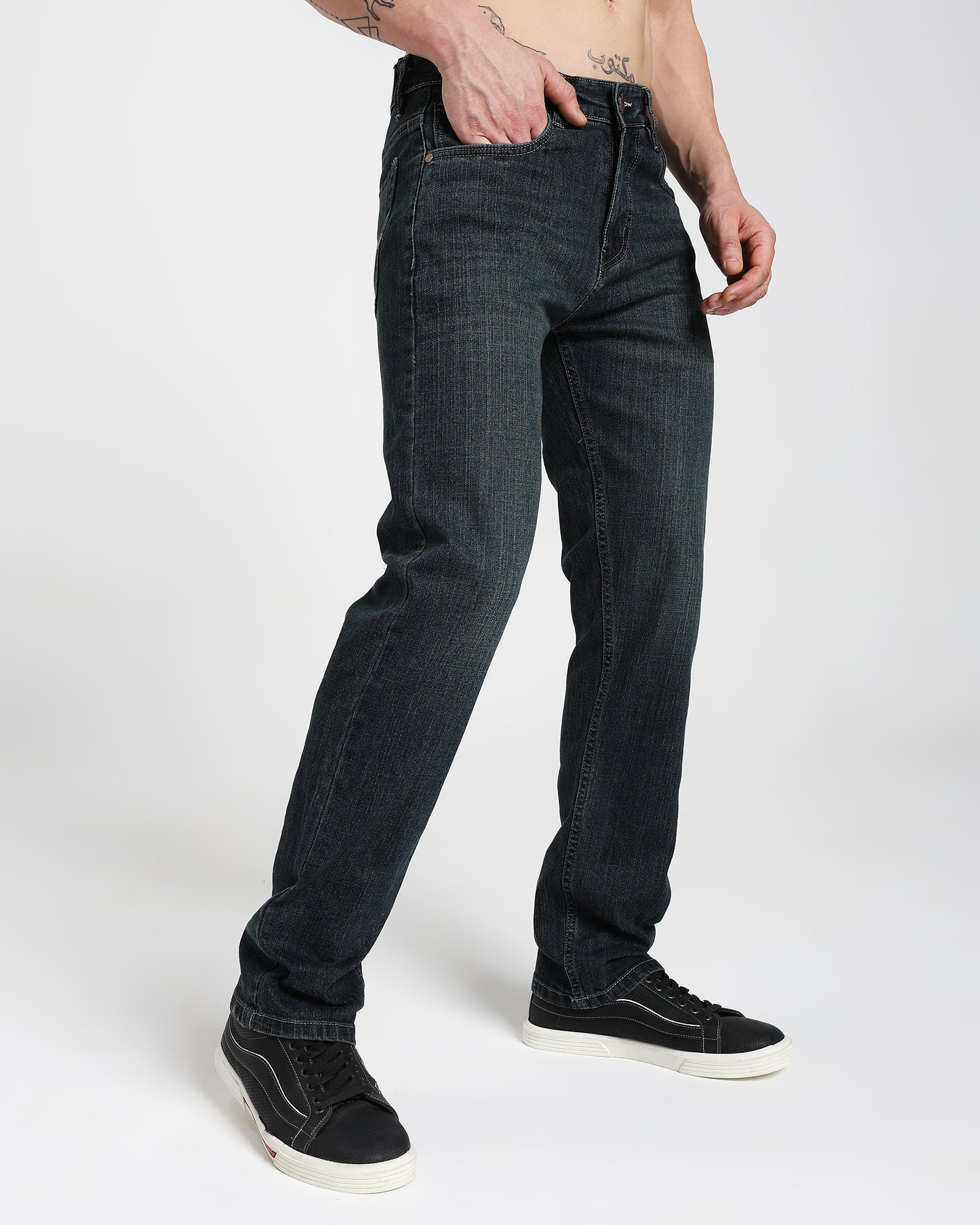 Straight fit Jeans-Indigo Blue