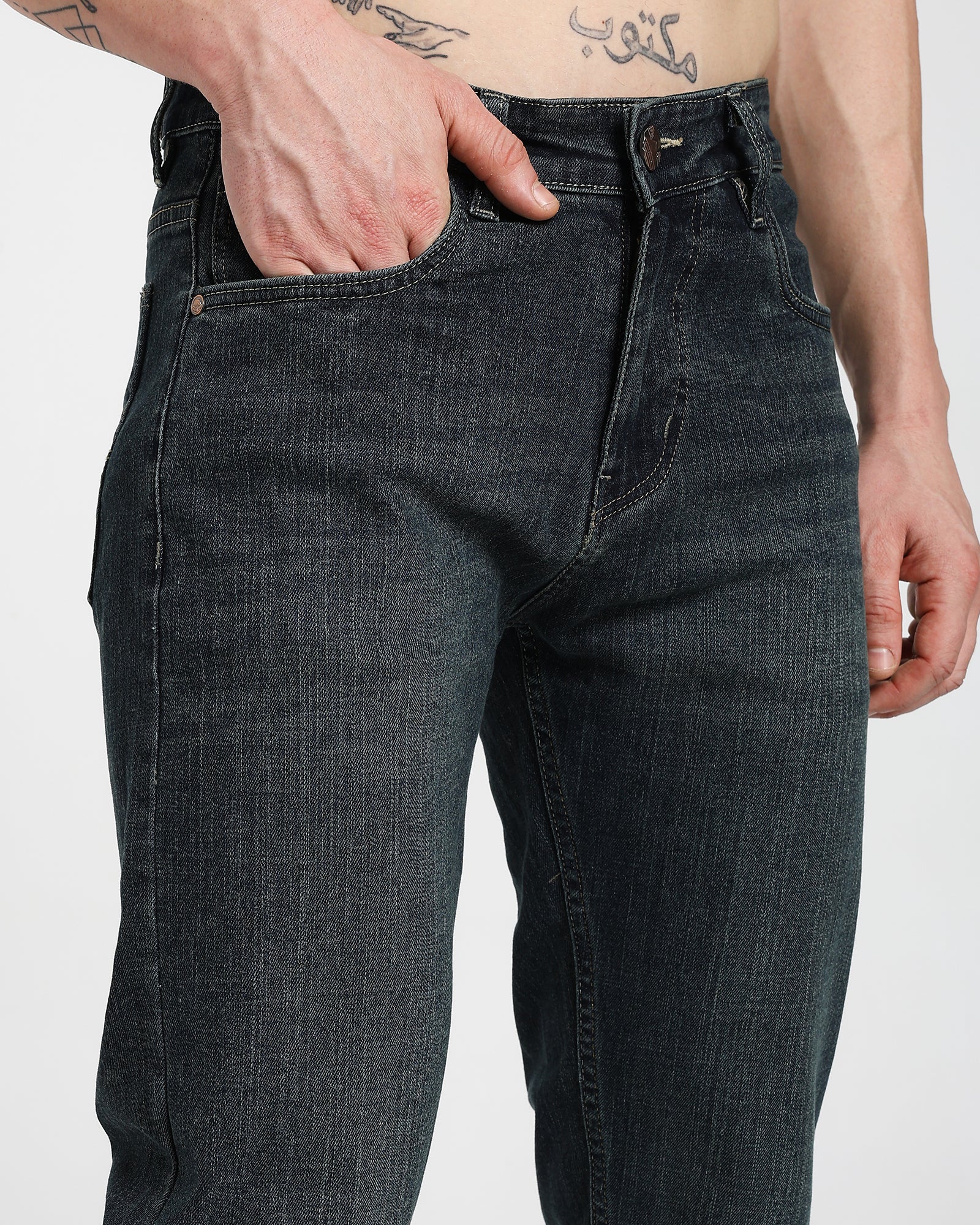 Straight fit Jeans-Indigo Blue