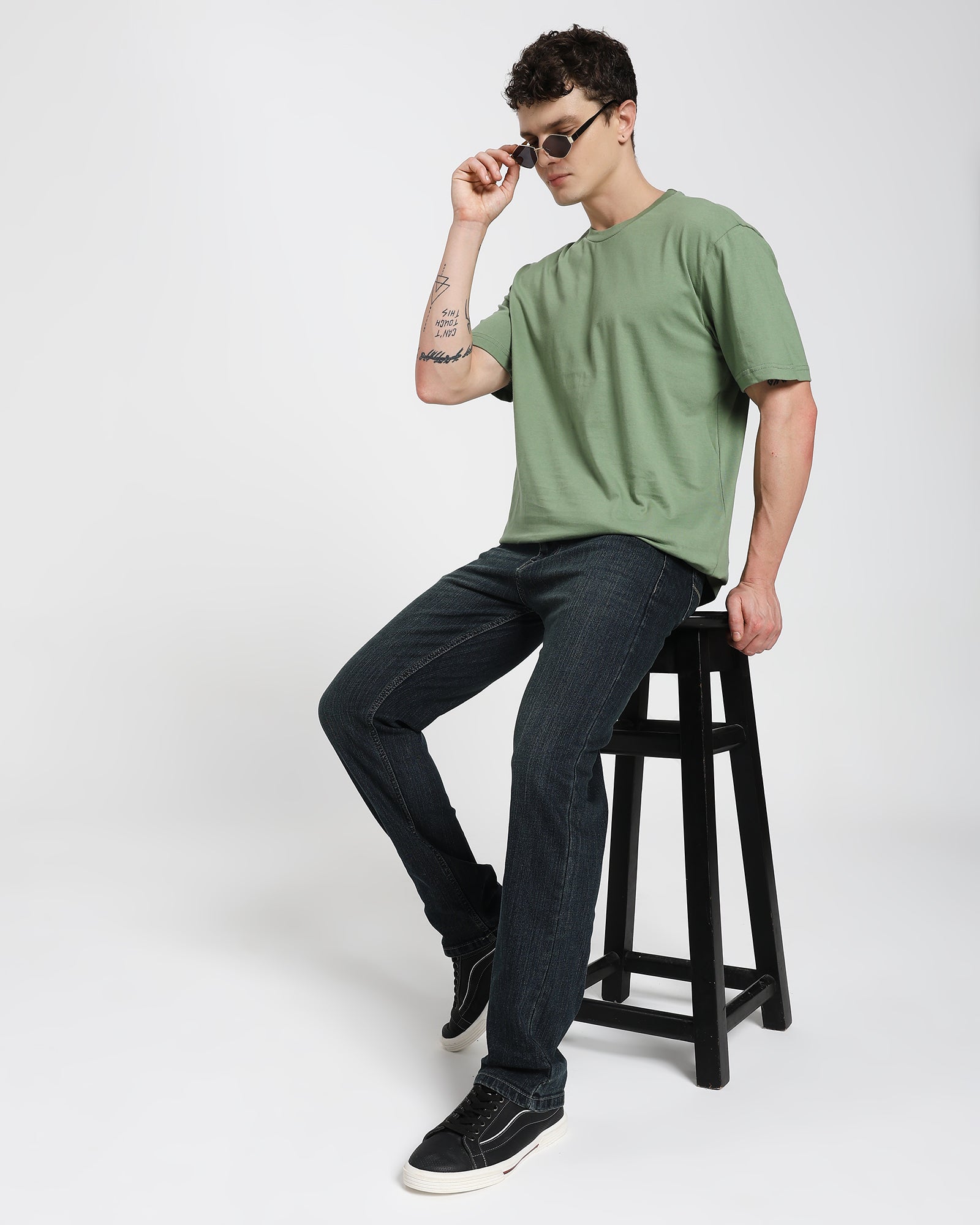 Straight fit Jeans-Indigo Blue