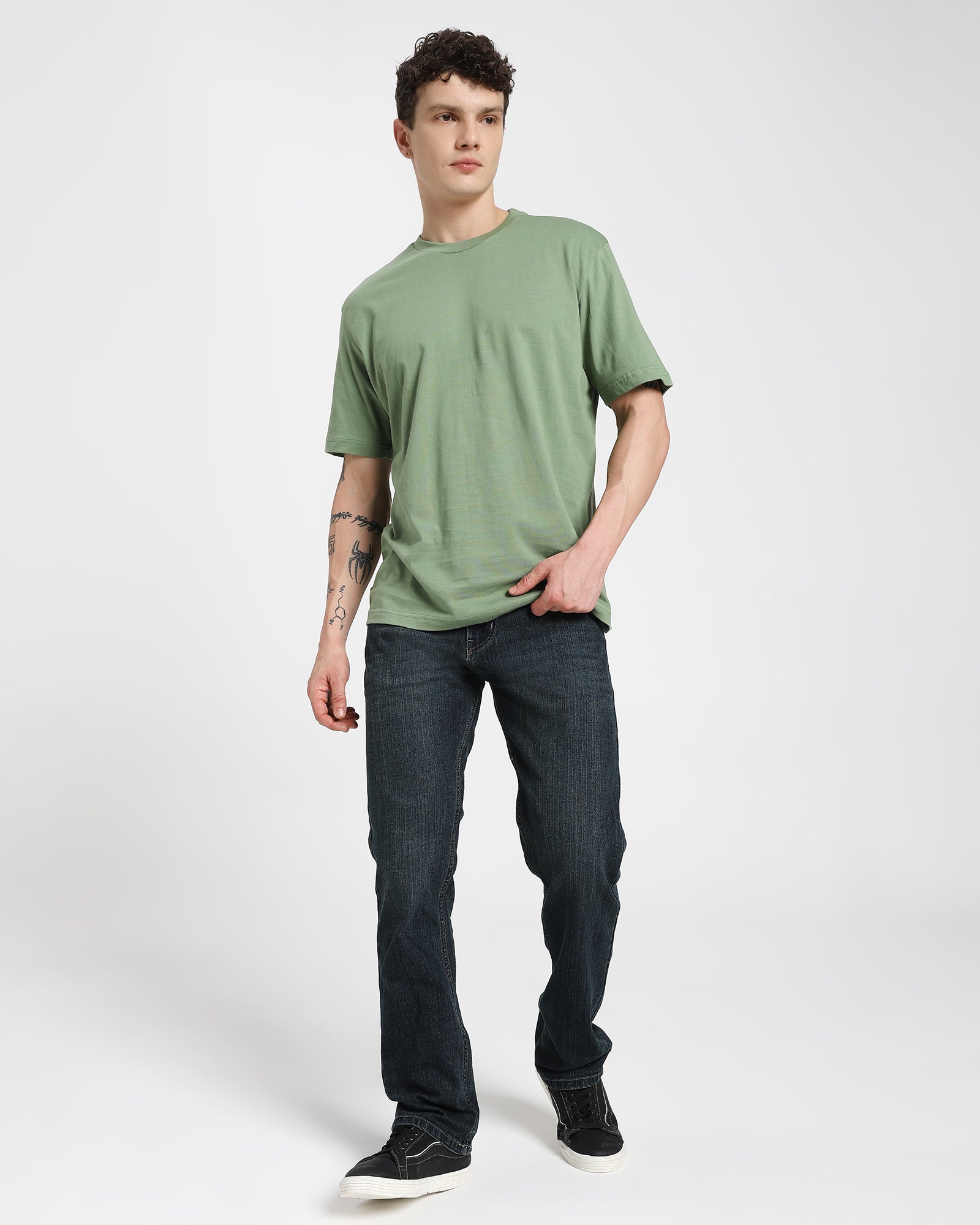 Regular fit T-shirt-Green
