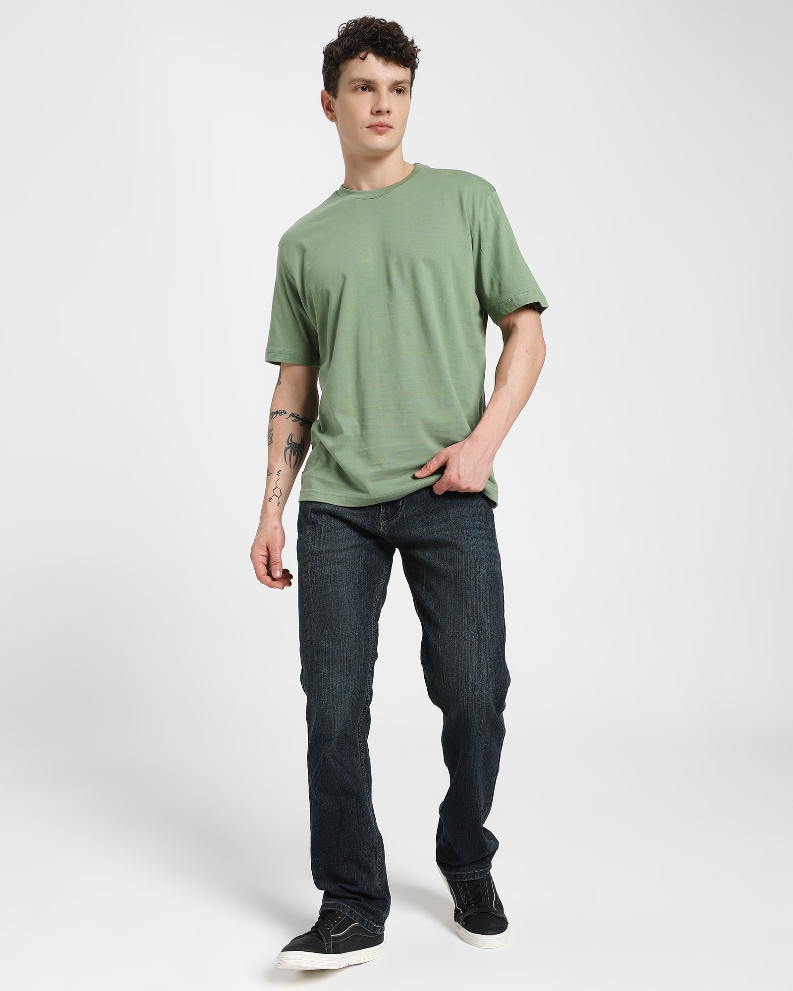 Straight fit Jeans-Indigo Blue