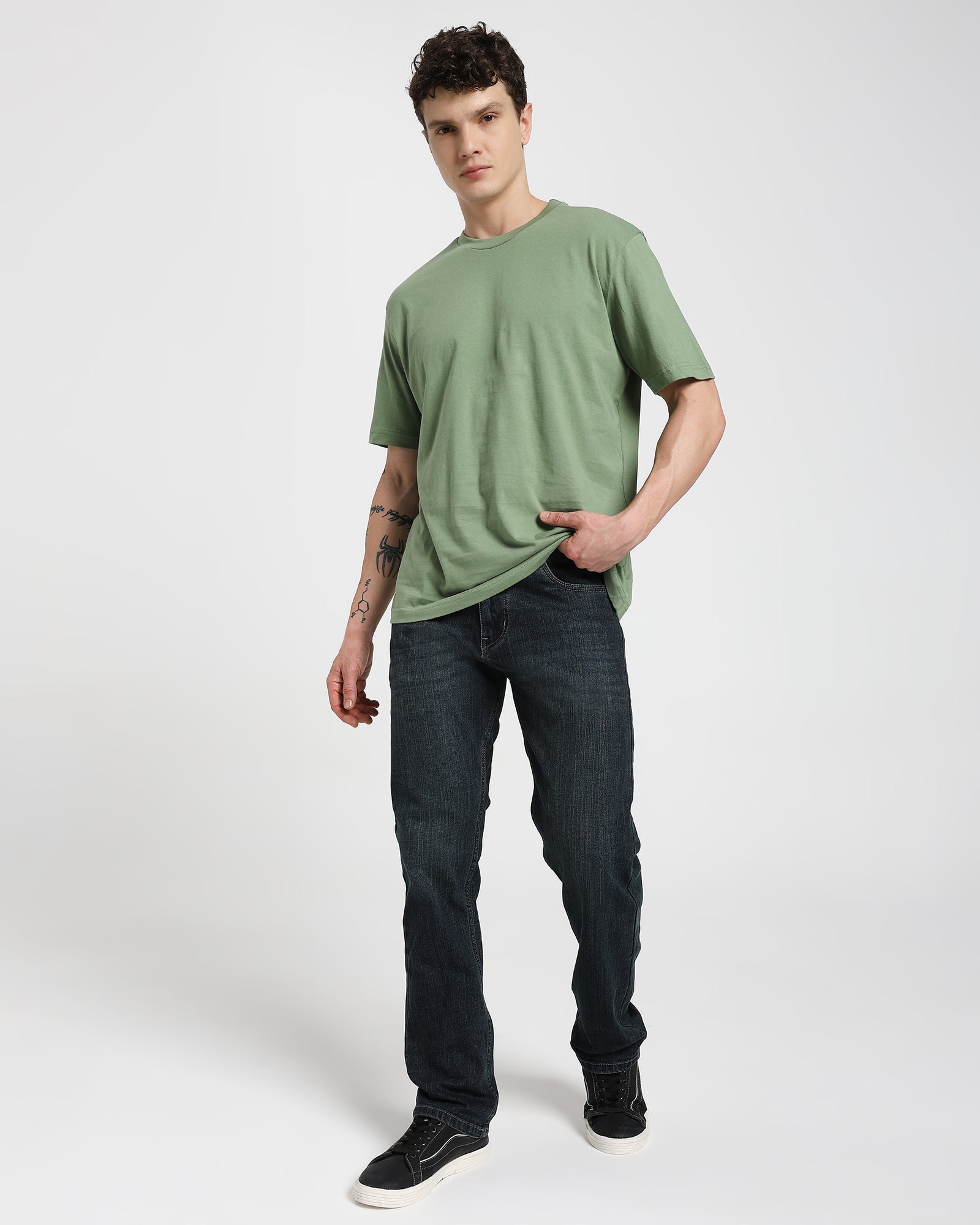 Regular fit T-shirt-Green