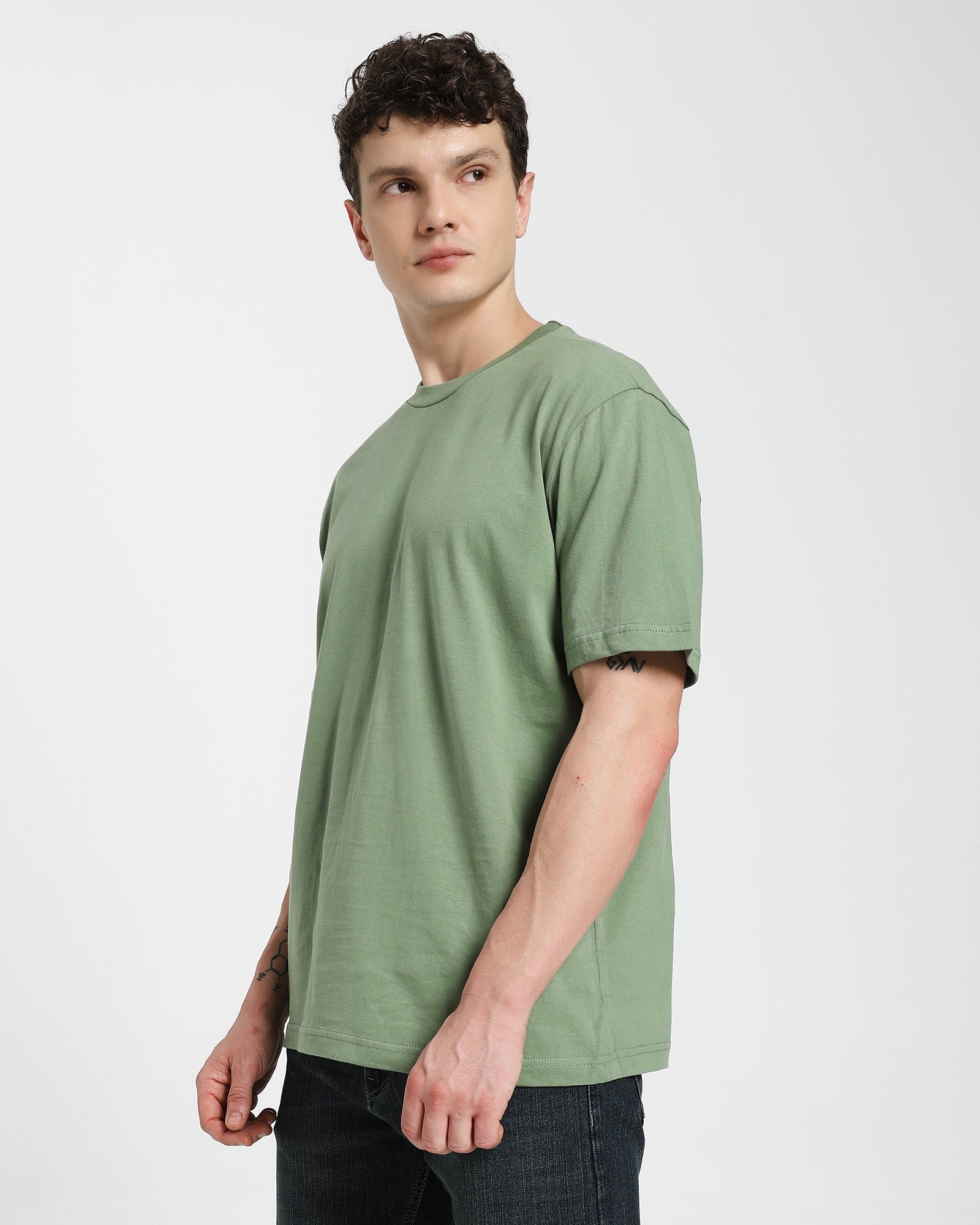 Regular fit T-shirt-Green