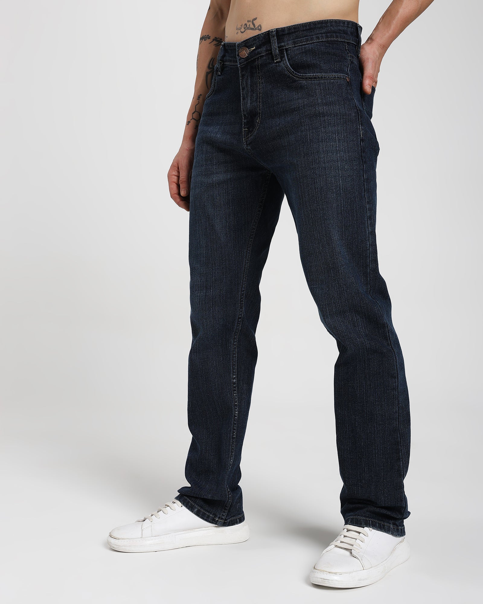 Straight fit Jeans-Blue