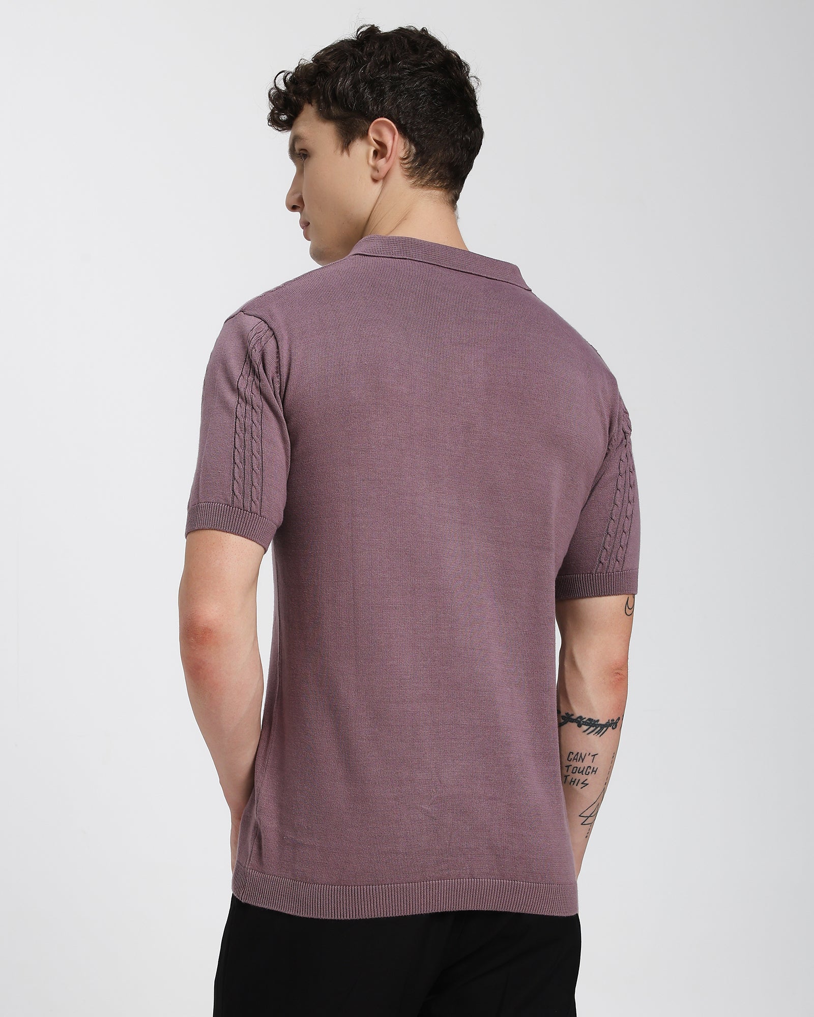 Regular Polo T-Shirt-Mauve Pink