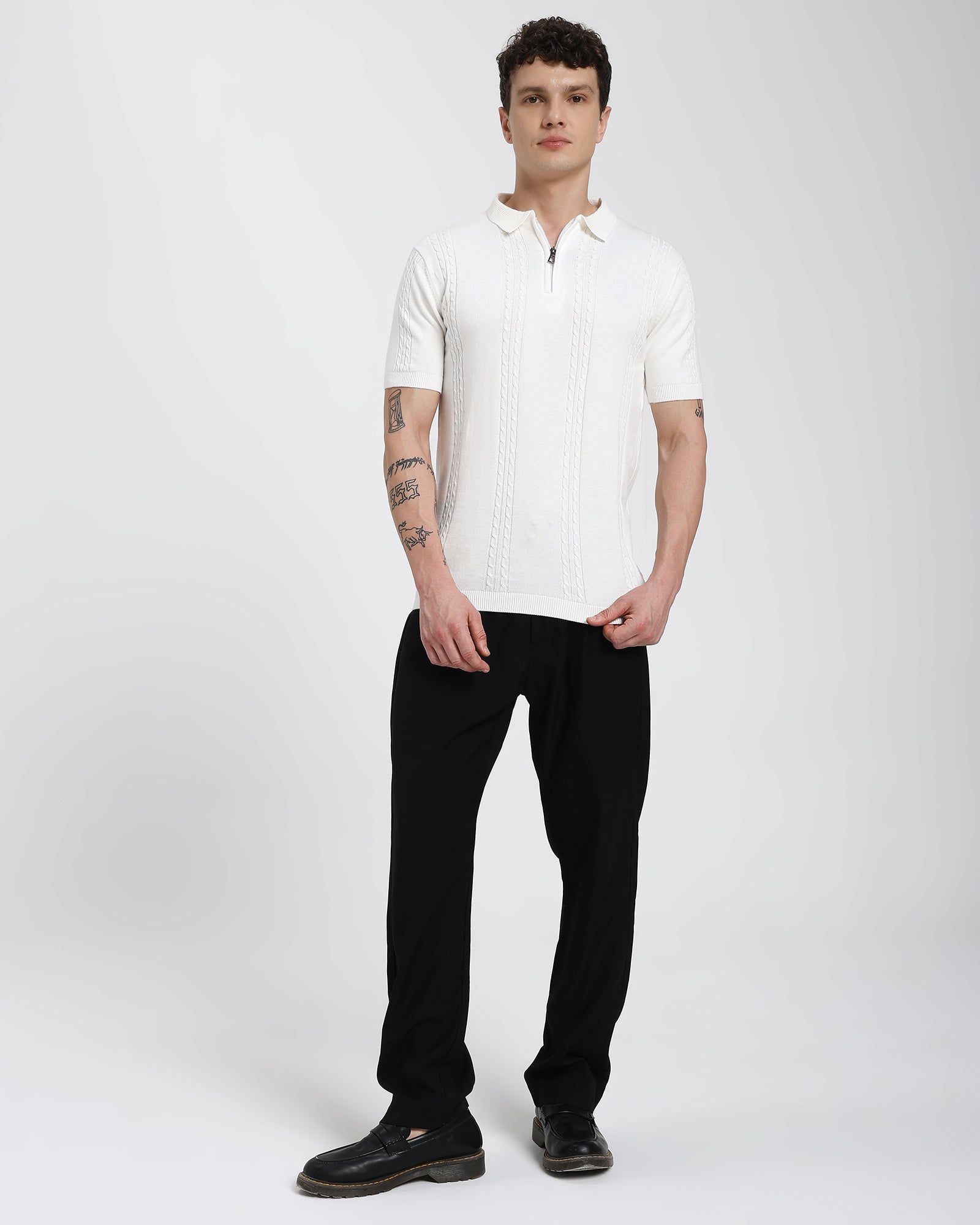 Regular Polo T-Shirt-White