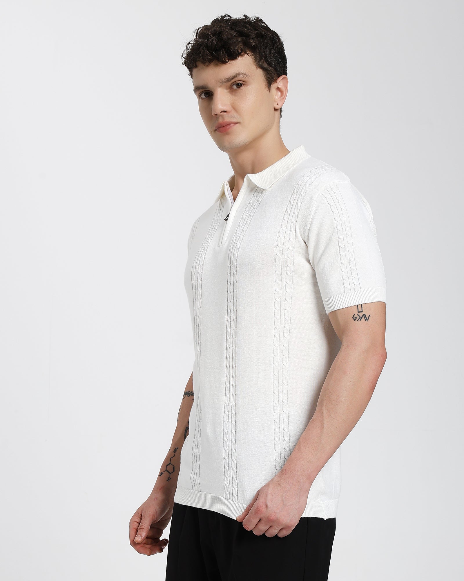 Regular Polo T-Shirt-White