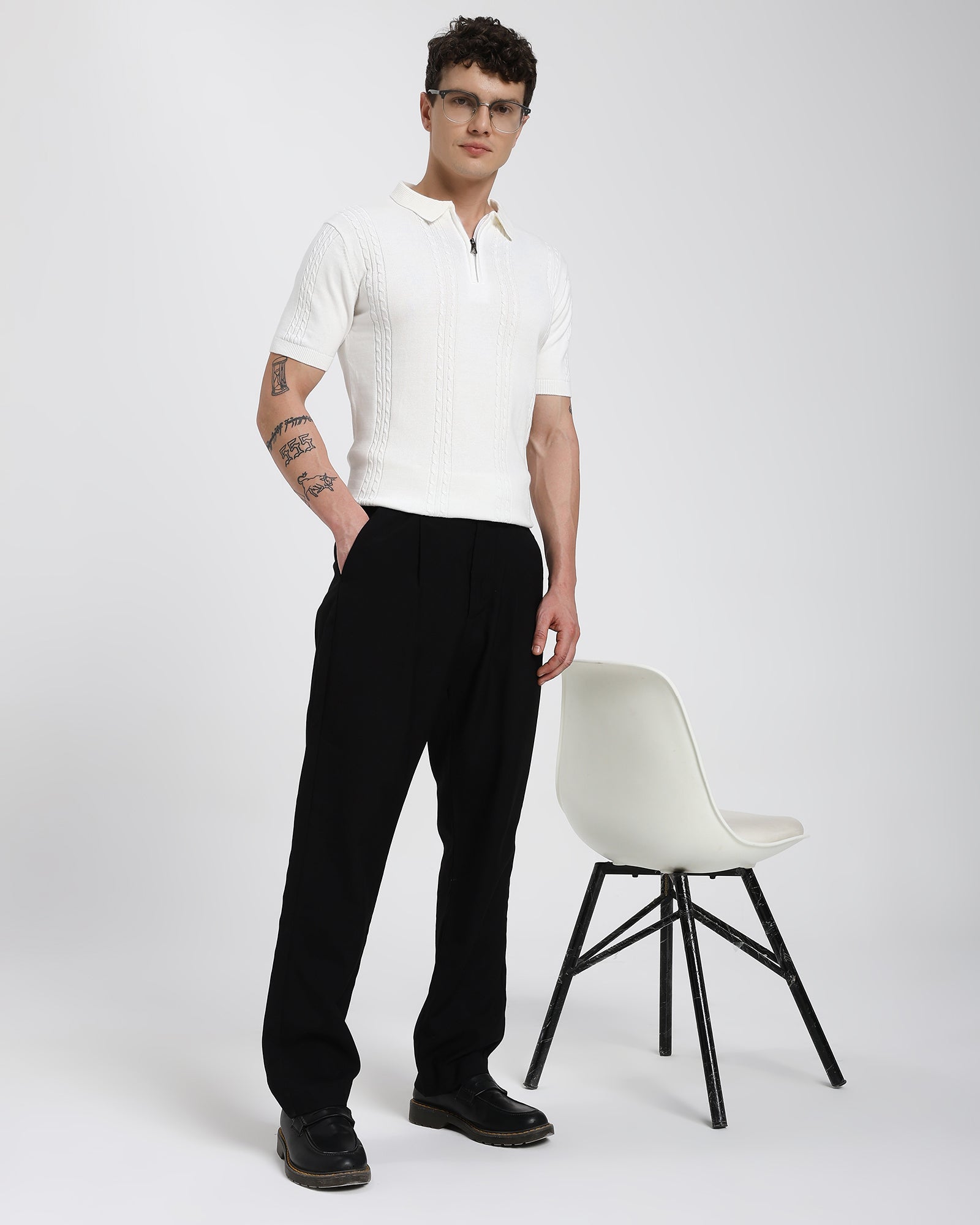 Regular Polo T-Shirt-White