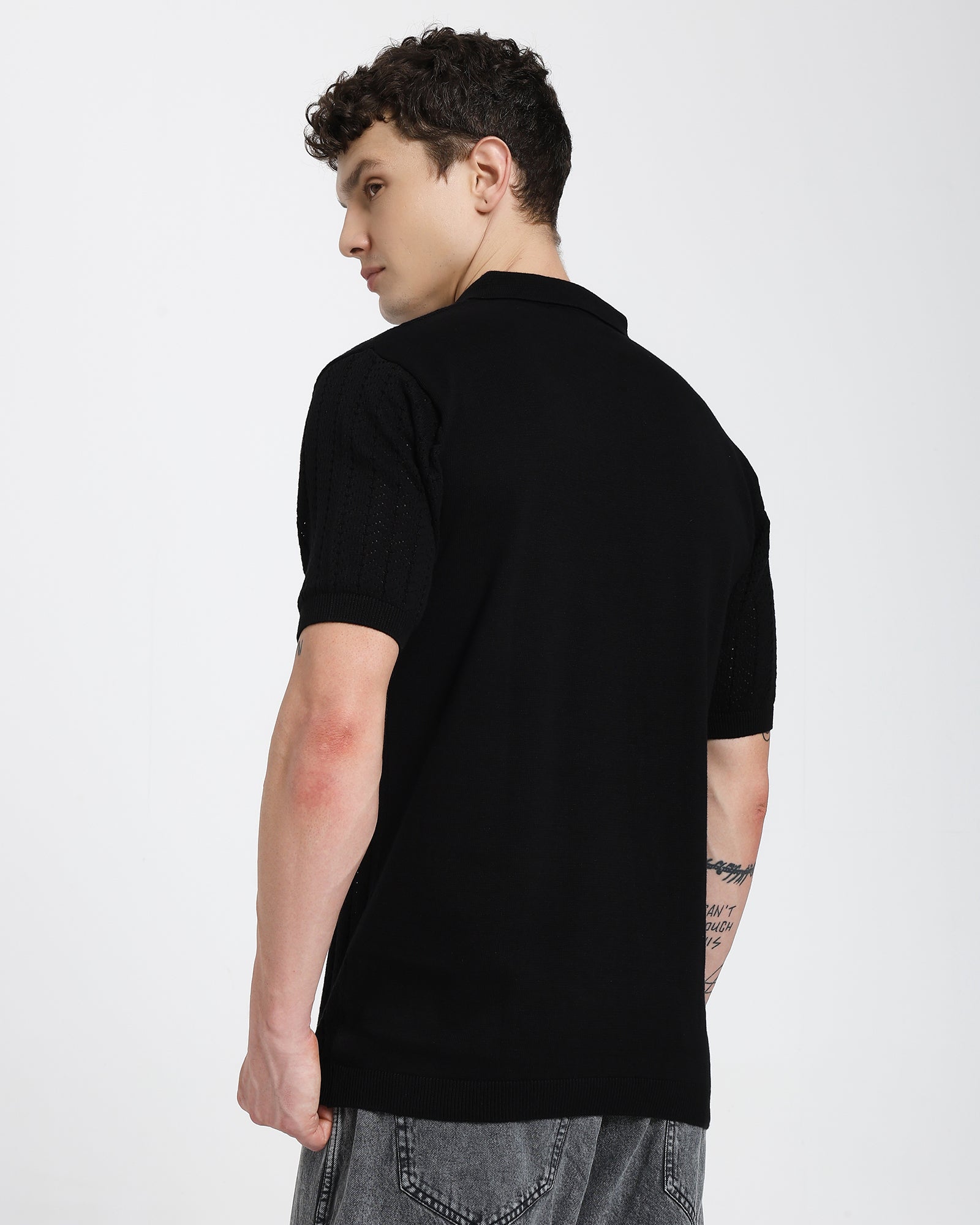 Regular Polo T-Shirt-Black