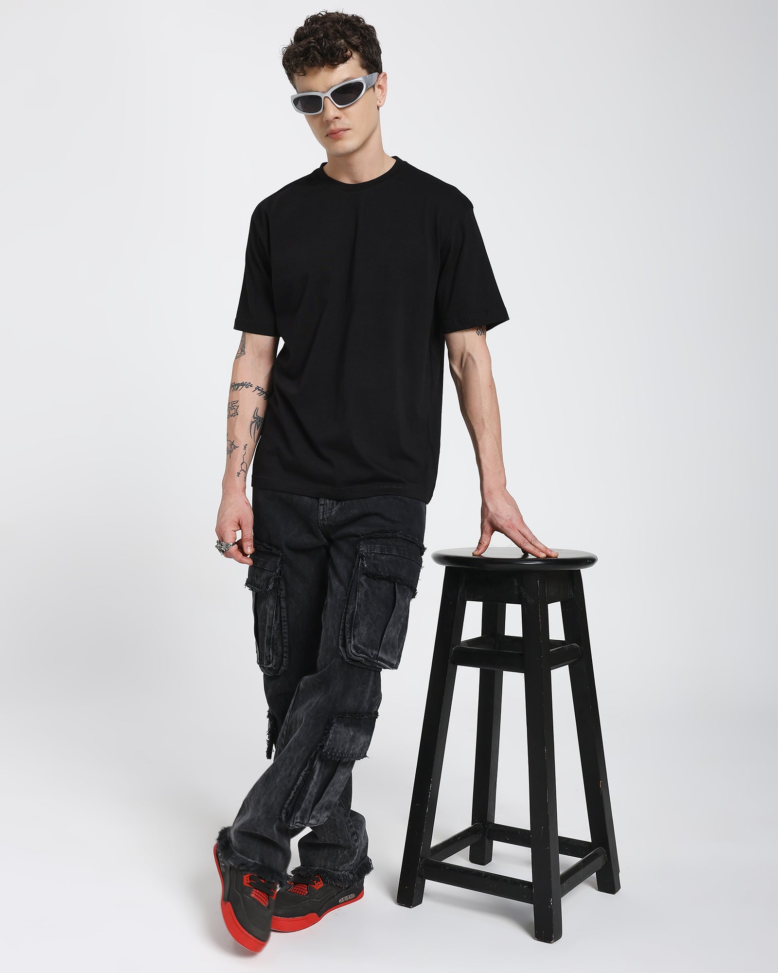 Regular fit T-shirt-Black