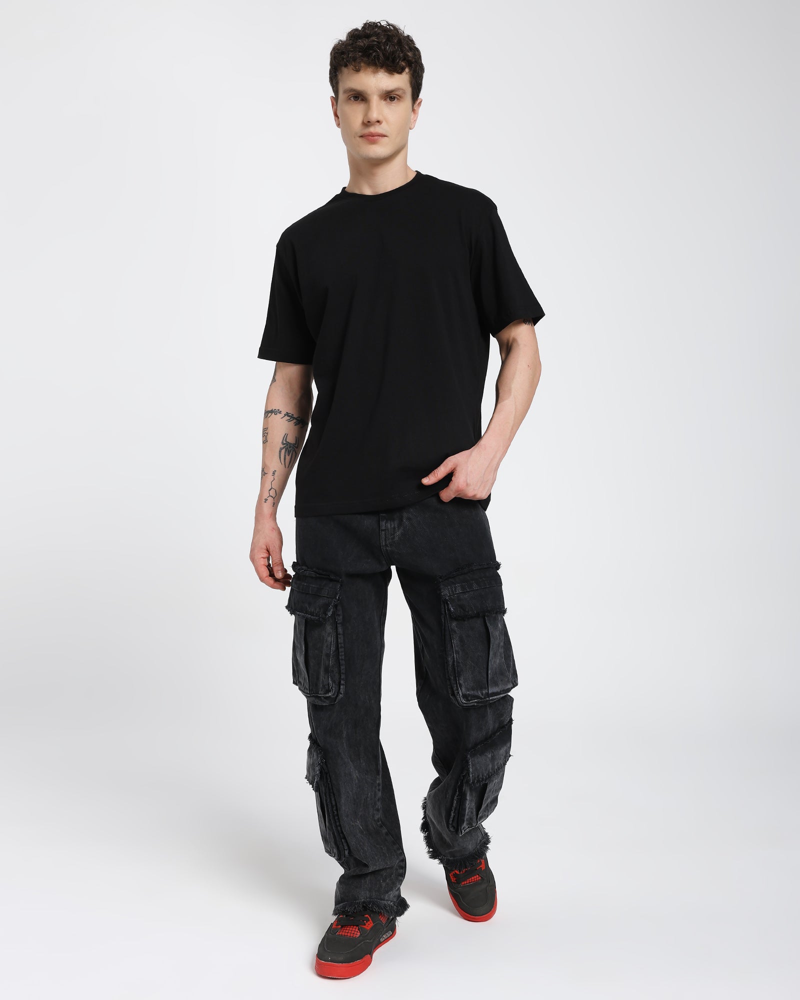 Regular fit T-shirt-Black