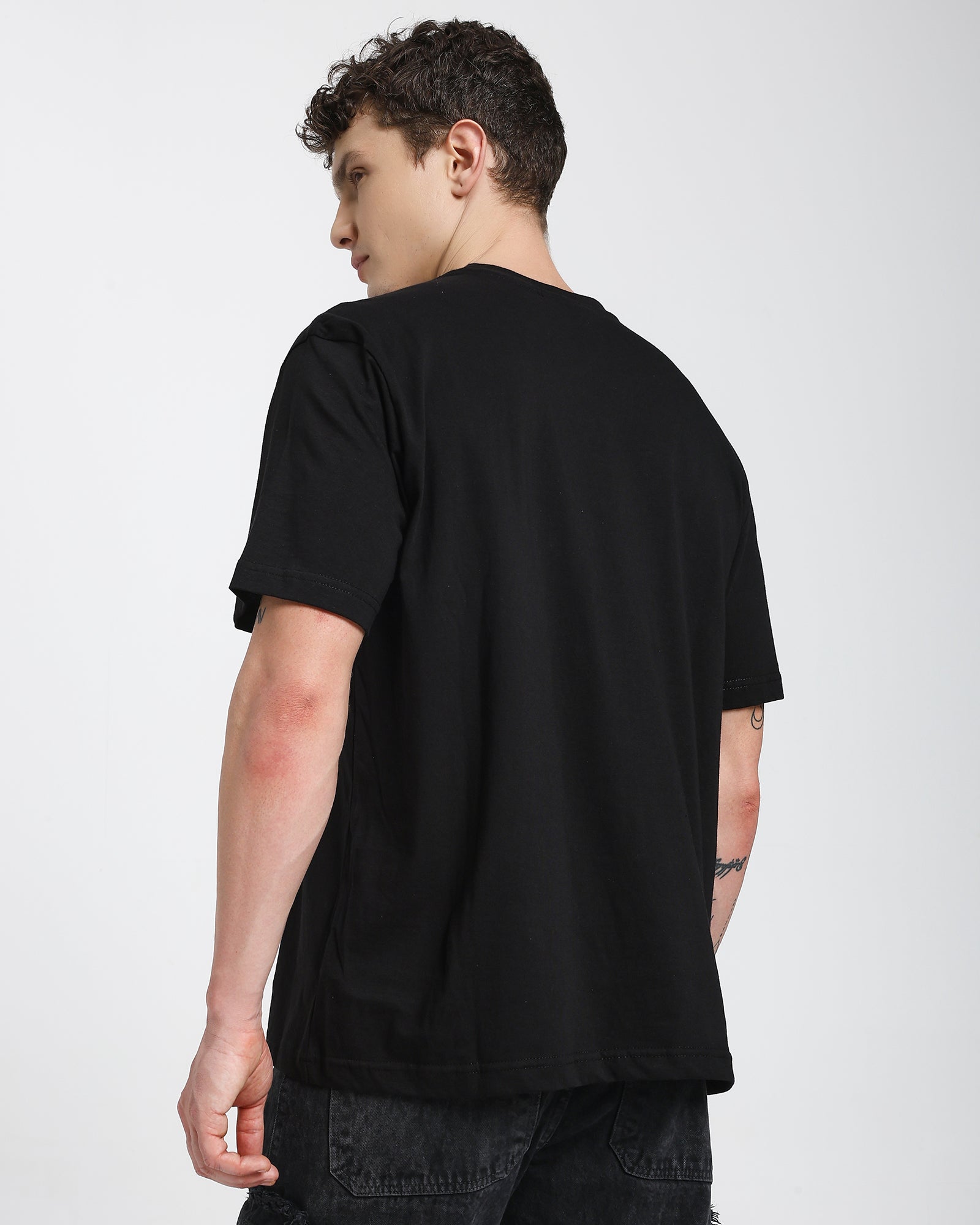 Regular fit T-shirt-Black