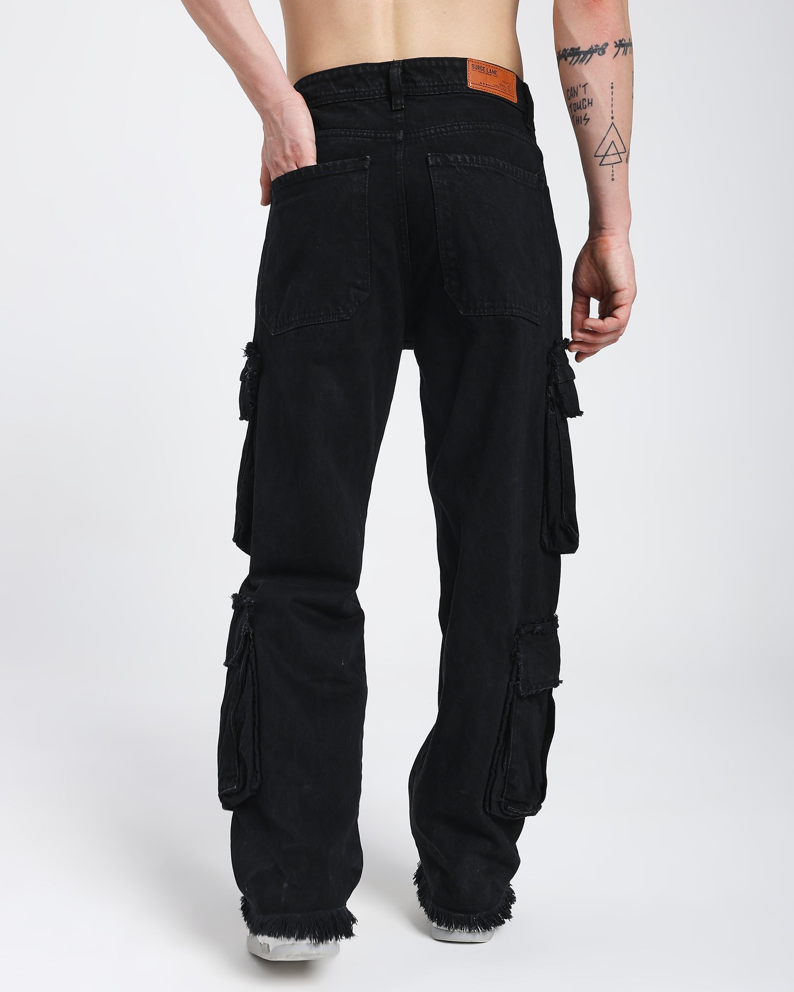 Cargo jeans-Black