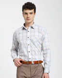 Checkered Shirt-Light Blue