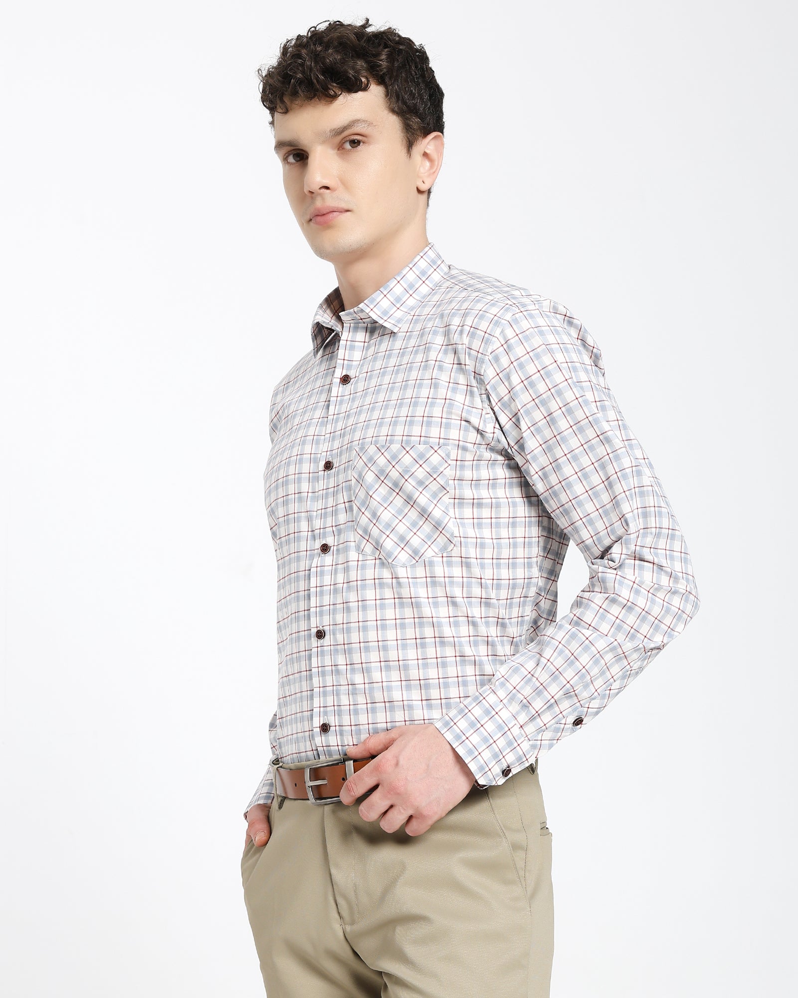 Checkered Shirt-Gray