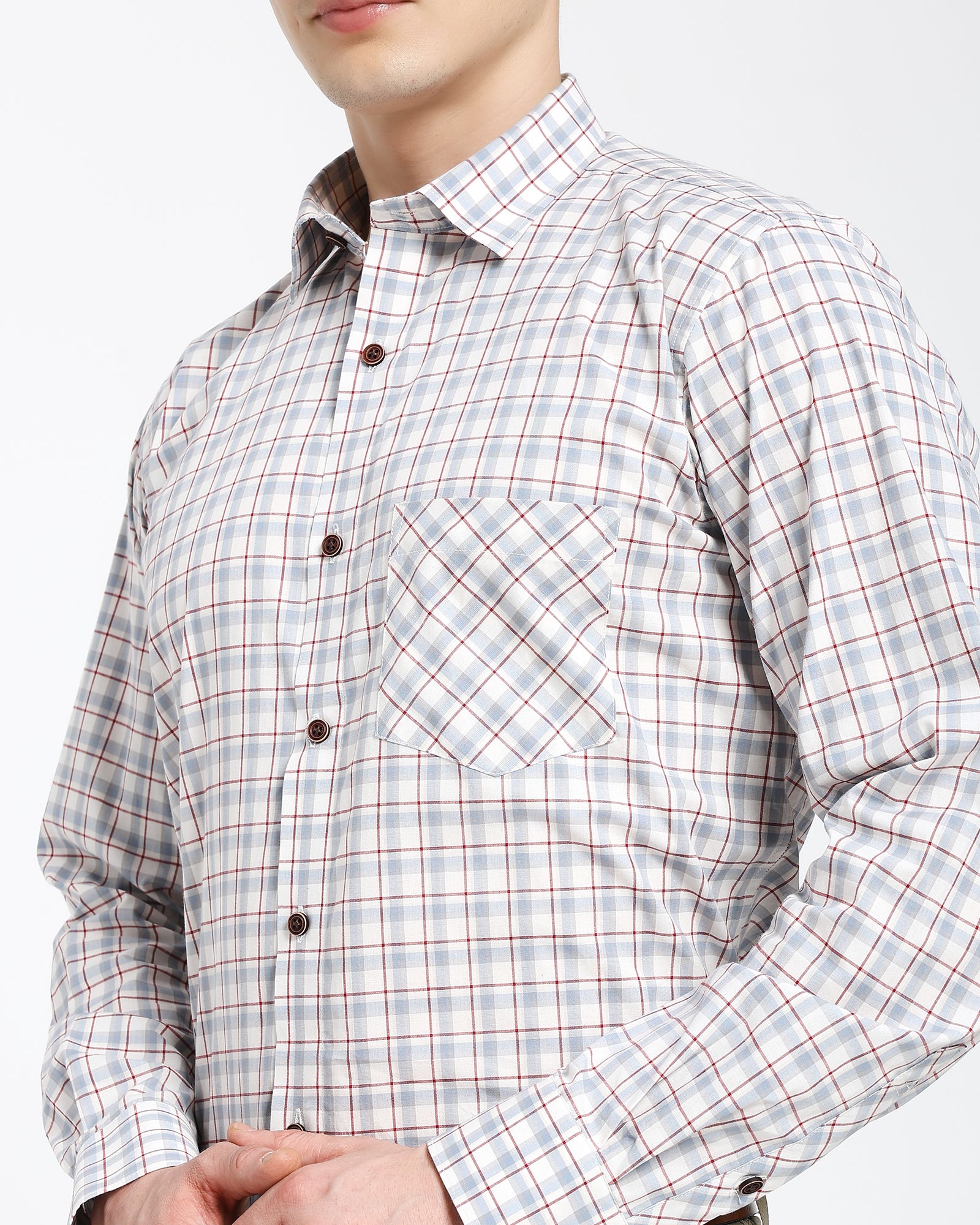 Checkered Shirt-Gray
