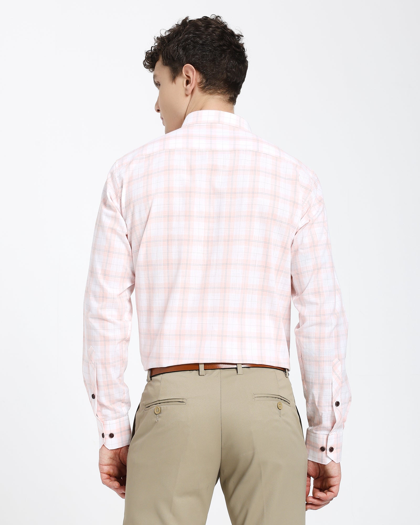 Checkered Shirt-Pink