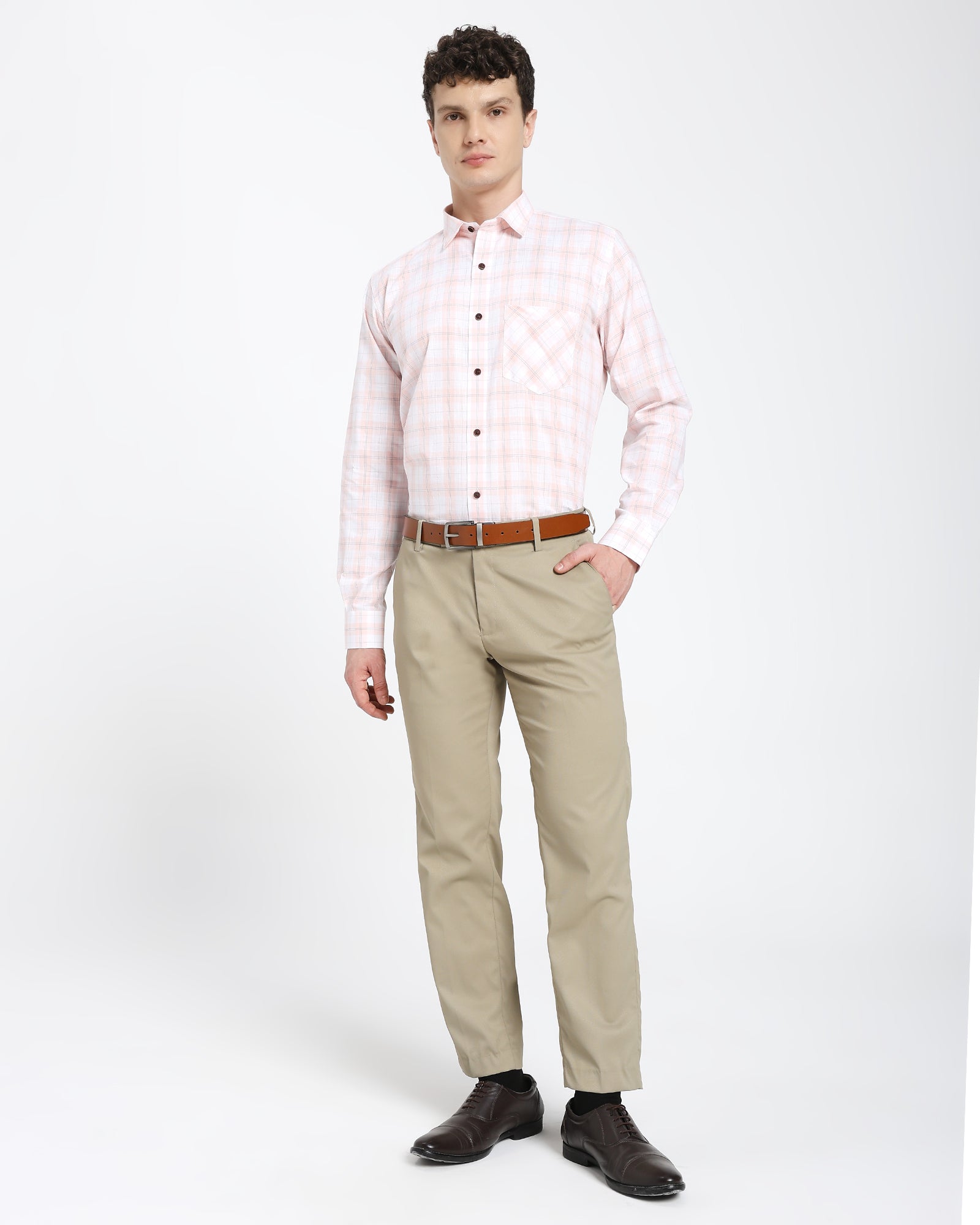 Checkered Shirt-Pink