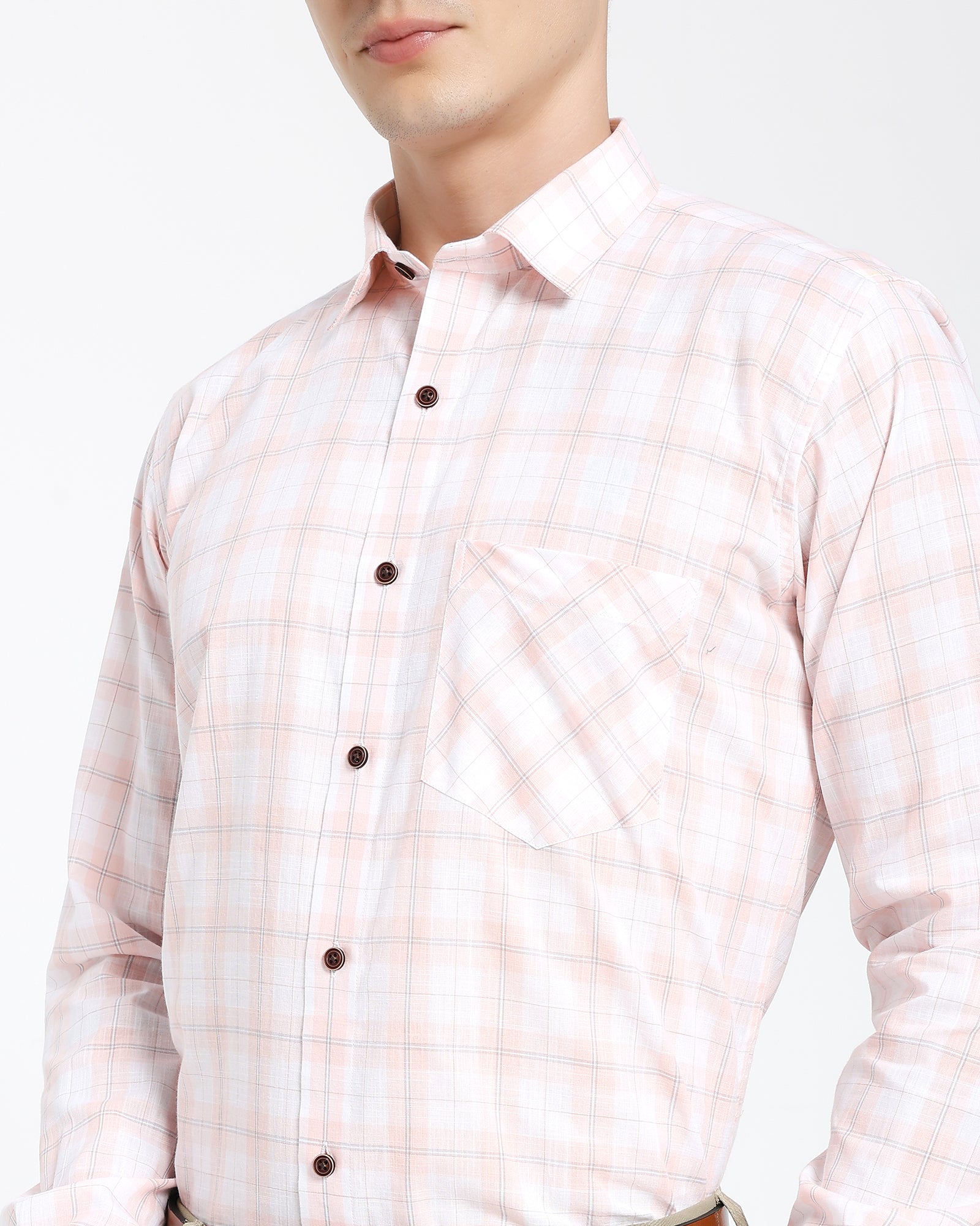 Checkered Shirt-Pink